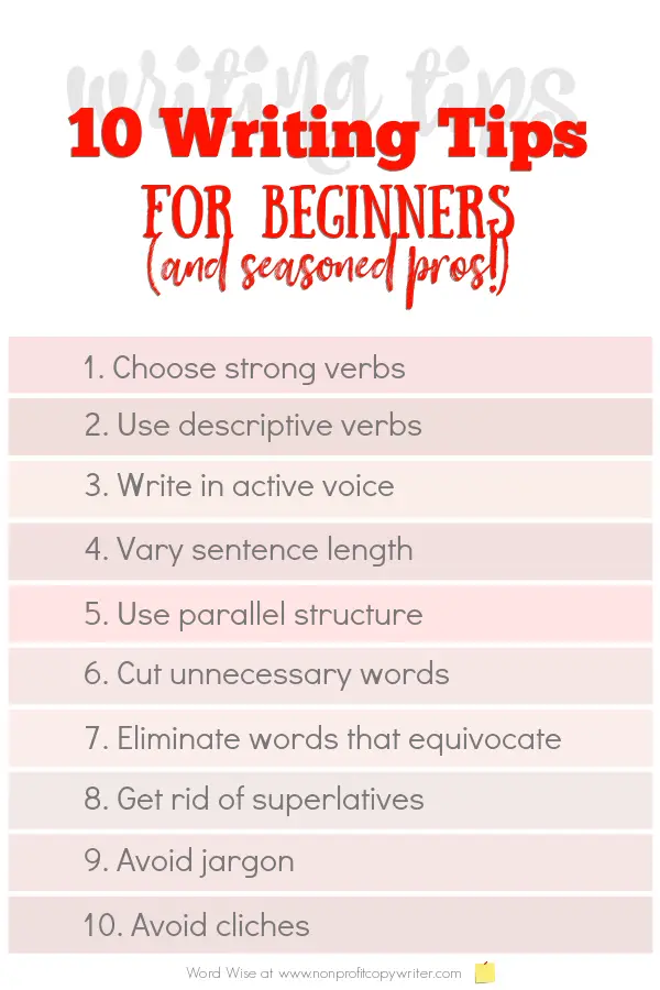 10 Simple Writing Tips For Beginners and Seasoned Writers 